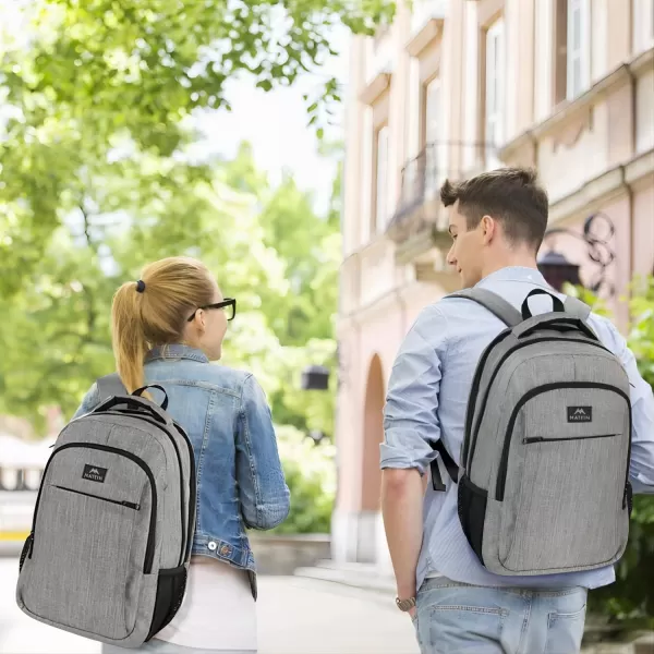 MATEIN Large College Backpack Sturdy Computer Backpack with USB Charging Port Fits 17 inch Notebook Carryon Luggage Travel Laptop Bag for Business Men and Women Christmas New Year Gift BlueAustere Grey