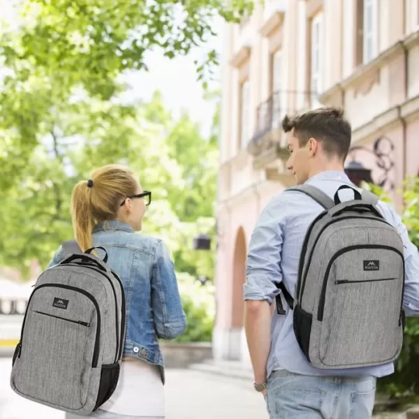 MATEIN Large College Backpack Sturdy Computer Backpack with USB Charging Port Fits 17 inch Notebook Carryon Luggage Travel Laptop Bag for Business Men and Women Christmas New Year Gift BlueGrey
