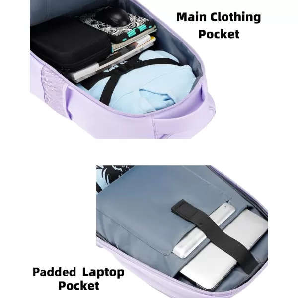 MATEIN Rolling Backpack 17 inch Water Resistant Wheeled Laptop Backpack Carry on Luggage Business Bag Overnight College Computer Backpack Trolley Suitcase for Men Women Adults to Travel BlackPurple