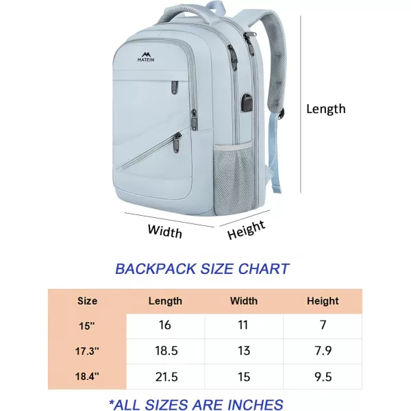 MATEIN School Laptop Backpack Extra Large TSA Friendly College Computer Bookbag with Laptop Compartment Fits 17 Inch Notebook Water Resistant Business Work Travel Bag Graduation Gifts for Men WomenBlue