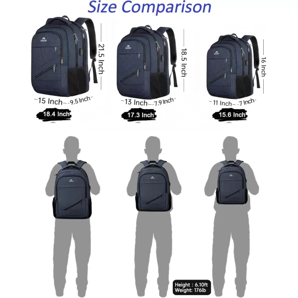 MATEIN School Laptop Backpack Extra Large TSA Friendly College Computer Bookbag with Laptop Compartment Fits 17 Inch Notebook Water Resistant Business Work Travel Bag Graduation Gifts for Men WomenDark Blue