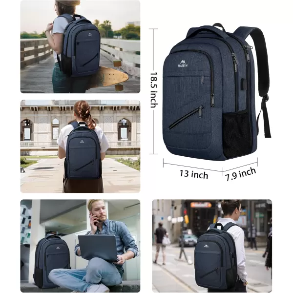 MATEIN School Laptop Backpack Extra Large TSA Friendly College Computer Bookbag with Laptop Compartment Fits 17 Inch Notebook Water Resistant Business Work Travel Bag Graduation Gifts for Men WomenDark Blue