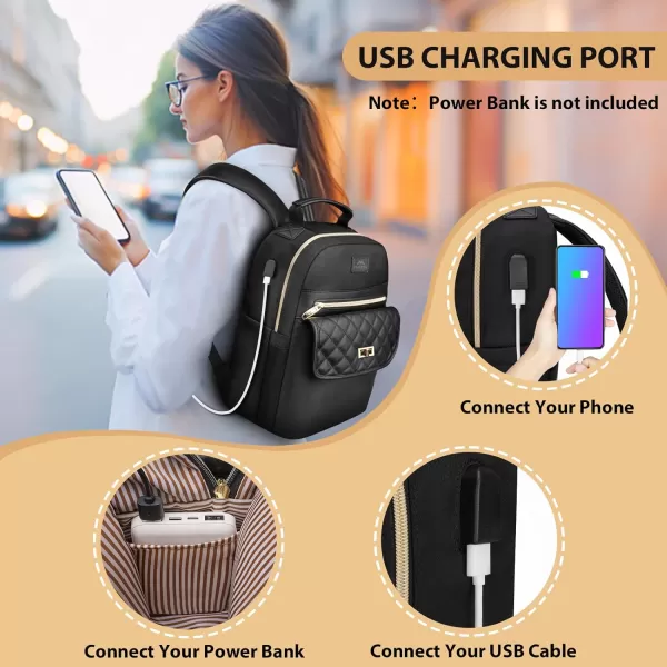 MATEIN Small Backpack for Women Waterproof Cute Backpack Purse with Wallet Fahion Anti Theft Mini Daypack with RFID Pocket Lightweight Work Bag with USB Charger for Travel Everyday 2pcs Black