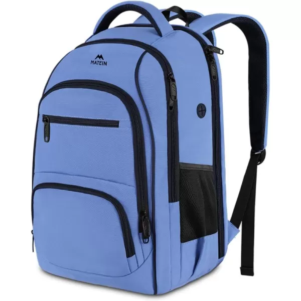 MATEIN Blue Backpack Anti Theft TSA 17 Inch Laptop Backpack with Waterproof Wet ampamp Dry Bag Large Water Resistant Sturdy College Lightweight Travel Daypack Nurse Work Computer Backpack for Women Men