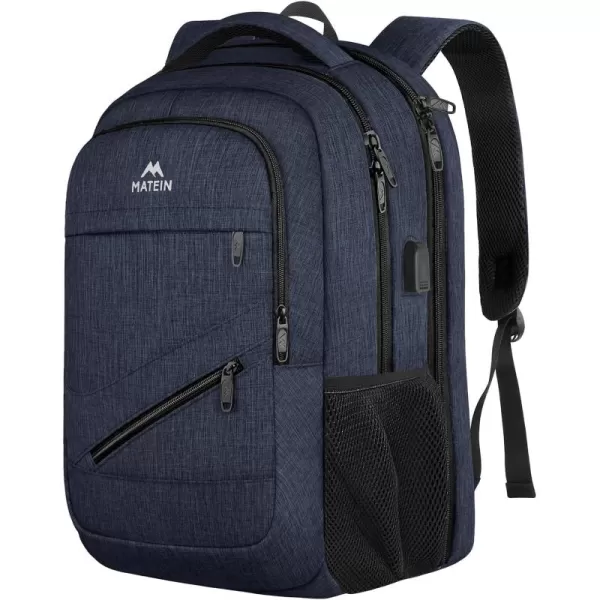 MATEIN School Laptop Backpack Extra Large TSA Friendly College Computer Bookbag with Laptop Compartment Fits 17 Inch Notebook Water Resistant Business Work Travel Bag Graduation Gifts for Men WomenDark Blue