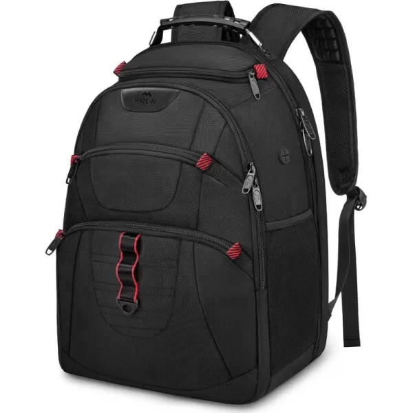 MATEIN Work Backpack for Men Extra Large Big Business Bag for 173 inch Laptop Airline Approved TSA Travel Backpack with Wet Pocket Water Resistant Computer Bag Black