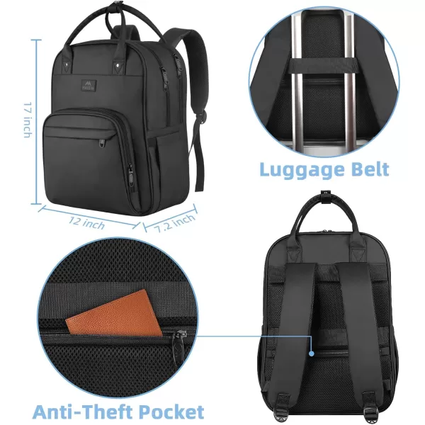 imageMATEIN Nursing Backpack Waterproof College Bag for Women with Removable Organizer 156 Inch Travel Lapatop Backpacks Medical Clinical Doctor Nurse Work Daypack for Women Gifts for Her PinkBlack
