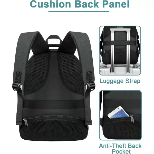imageMATEIN 17 Inch Laptop Backpack Extra Large College Backpacks TSA Friendly Padded Computer Bag with USB Charging Port Waterproof AntiTheft Backpack for Men Women Gifts17inchBlack
