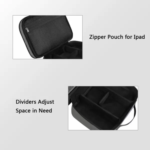 imageMATEIN Electronics Organizer Travel Case Water Resistant Cable Organizer Bag for Travel Essentials Tech Gifts for Men Storage Bag as Accessories for Phone Cord Tablet BlackGrey