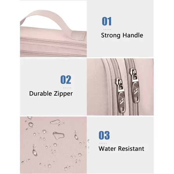 imageMATEIN Electronics Organizer Travel Case Water Resistant Cable Organizer Bag for Travel Essentials Tech Gifts for Men Storage Bag as Accessories for Phone Cord Tablet BlackPink