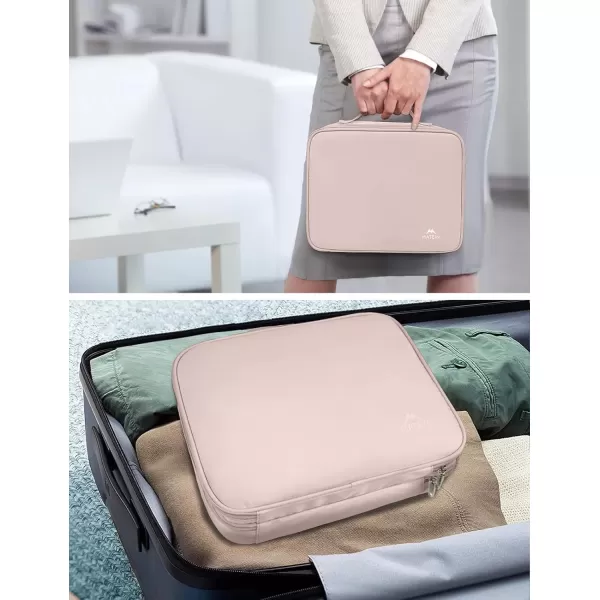 imageMATEIN Electronics Organizer Travel Case Water Resistant Cable Organizer Bag for Travel Essentials Tech Gifts for Men Storage Bag as Accessories for Phone Cord Tablet BlackPink