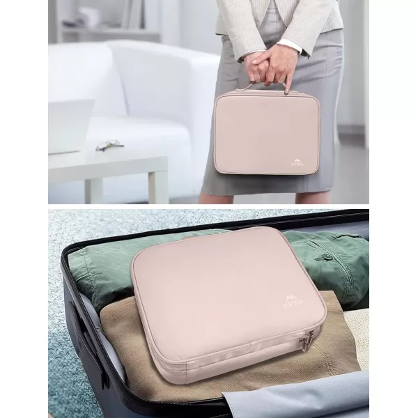 imageMATEIN Electronics Organizer Travel Case Water Resistant Cable Organizer Bag for Travel Essentials Tech Gifts for Men Storage Bag as Accessories for Phone Cord Tablet BlackPink