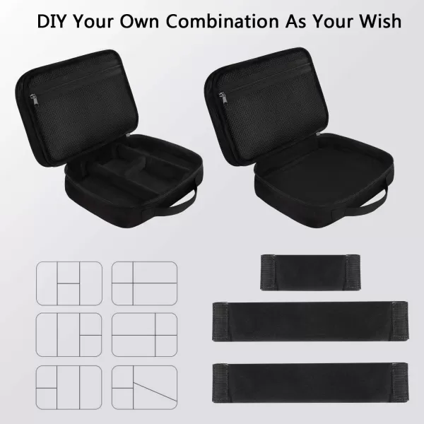 imageMATEIN Electronics Organizer Travel Case Water Resistant Cable Organizer Bag for Travel Essentials Tech Gifts for Men Storage Bag as Accessories for Phone Cord Tablet BlackAntique Black