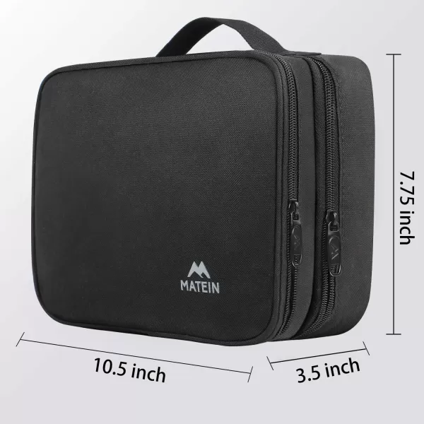 imageMATEIN Electronics Organizer Travel Case Water Resistant Cable Organizer Bag for Travel Essentials Tech Gifts for Men Storage Bag as Accessories for Phone Cord Tablet BlackAntique Black