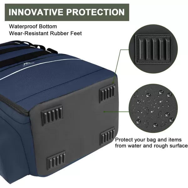 imageMATEIN Fishing Backpack Water Resistant Fishing Tackle Box Bag with Rod Holders ampamp Cooler Gear Gifts for MenBlue