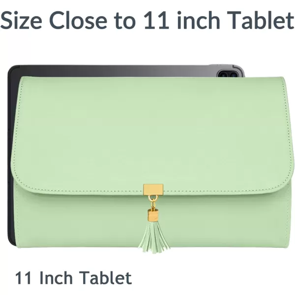 imageMATEIN Jewelry Organizer for Travel Womens PU Leather Large Jewerly Holder with Tassel Travel Necklace Earring Ring Bracelet Storage Case PurpleGreen