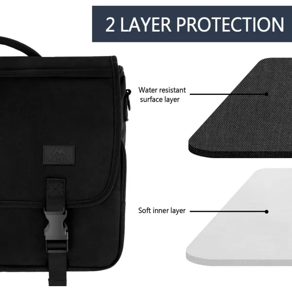 imageMATEIN Messenger Bag for Men Briefcases Lightweight Mens Laptop Bag 173 inch Water Resistant Crossbody Satchel Bags Computer Work Office Bag with Shoulder Strap BrownBlack