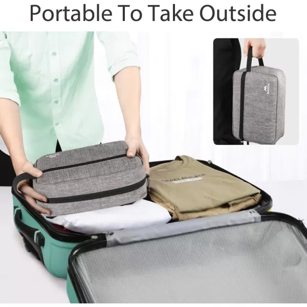 imageMATEIN Toiletry Bag for Men 2 Packs Waterproof Dopp Kit Bathroom Shaving Bag for Toiletries Small Accessories Small Cosmetics ampamp Makeup Organizer for Traveling