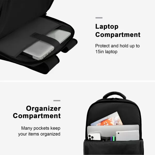 imageMATEIN Travel Backpacks for Women Flight Approved 17 Inch Carry on Luggage Backpack with USB Charge Port 40L Laptop Backpack Daypack Business College Overnight Weekender Light PurpleBlack