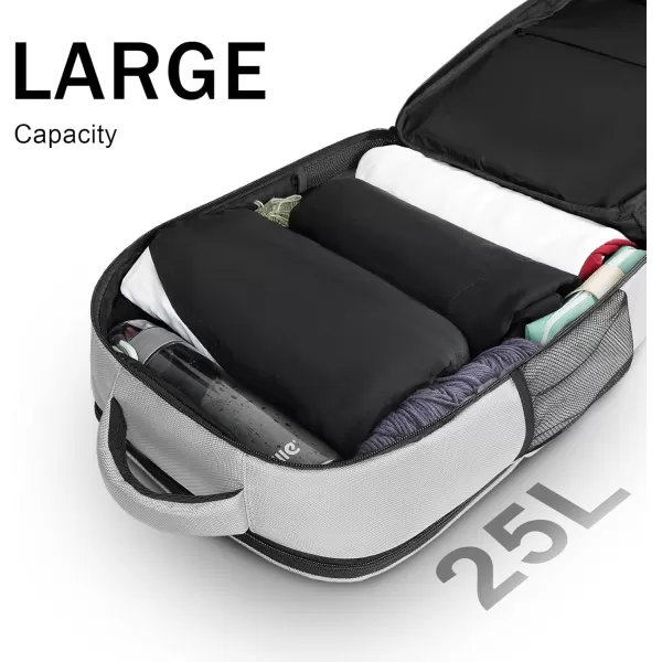 imageMATEIN Travel Backpacks for Women Flight Approved 17 Inch Carry on Luggage Backpack with USB Charge Port 40L Laptop Backpack Daypack Business College Overnight Weekender Light PurpleGray