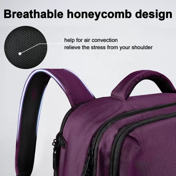 imageMATEIN Travel Backpacks for Women Flight Approved 17 Inch Carry on Luggage Backpack with USB Charge Port 40L Laptop Backpack Daypack Business College Overnight Weekender Light PurplePurple
