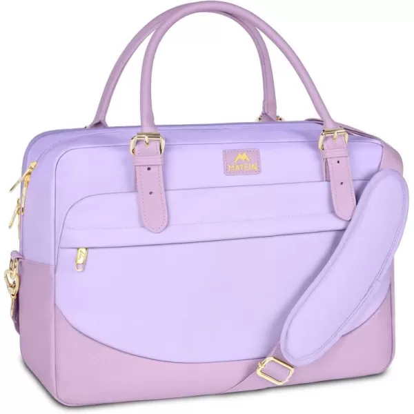 imageMATEIN Laptop Bag for Women 156 inch Computer Briefcase Sleeve Case Large Water Resistant Cute Messenger Work Tote Bible Temple Bag Crossbody for Teen Girls School College Office Travel Gifts PinkPurple