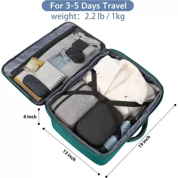 imageMATEIN Carry on Backpack for Women 40L Heavy Duty Travel Backpack Airplane Approved Expandable Simple Fashion Backpack Frequent Traveler Gifts Light PurplePeacock Blue