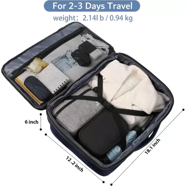 imageMATEIN Carry on Backpack for Women 40L Heavy Duty Travel Backpack Airplane Approved Expandable Simple Fashion Backpack Frequent Traveler Gifts Light PurpleBlue