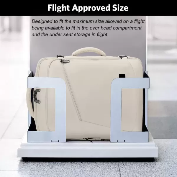 imageMATEIN Carry on Backpack for Women 40L Heavy Duty Travel Backpack Airplane Approved Expandable Simple Fashion Backpack Frequent Traveler Gifts Light PurpleLight Beige