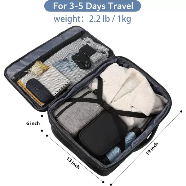 imageMATEIN Carry on Backpack for Women 40L Heavy Duty Travel Backpack Airplane Approved Expandable Simple Fashion Backpack Frequent Traveler Gifts Light PurpleBlack