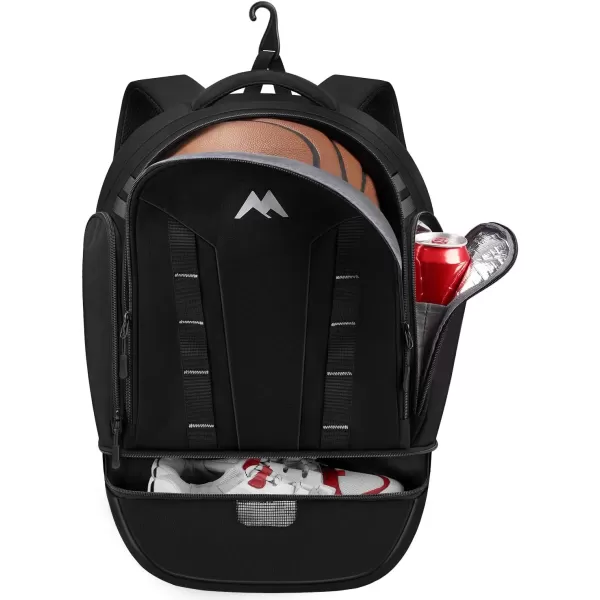 imageMATEIN Basketball Backpack Boys Basketball Bag with Ball ampamp Shoes Compartment Youth Soccer Equipment Bags with Fence Hook ampamp Insulated Pockets Padded 156 Inch TSA Laptop Backpacks for Sports Gym
