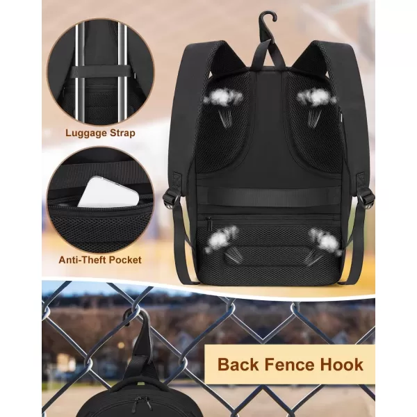 imageMATEIN Basketball Backpack Boys Basketball Bag with Ball ampamp Shoes Compartment Youth Soccer Equipment Bags with Fence Hook ampamp Insulated Pockets Padded 156 Inch TSA Laptop Backpacks for Sports Gym