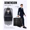imageMATEIN Mens Garment Bags for travel Large Travel Suit Bag Up to 7 Suits with Strap Wrinkle Free Carry On Garments Bag for Hanging Clothes Business Suitcase Luggage Bag Fit 173 Inch Laptop Black
