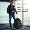 imageMATEIN Rolling Backpack with 4 Wheels 17 inch Roller Travel Laptop Backpack for Women Men Large Water Resistant Business Wheeled Bag Airline Approved Carry on Luggage Suitcase Bag BlackBlack
