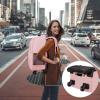 imageMATEIN Rolling Backpack with 4 Wheels 17 inch Roller Travel Laptop Backpack for Women Men Large Water Resistant Business Wheeled Bag Airline Approved Carry on Luggage Suitcase Bag BlackPink