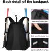 imageMATEIN Softball Bag Lightweight Baseball Backpack with Shoe Compartment Baseball Bag with Fence Hook for TBall Bat ampamp Equipment Softball Gifts Catchers Backpack for Women Fit Batting Glove HelmetTiedye  Large