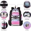 imageMATEIN Softball Bag Lightweight Baseball Backpack with Shoe Compartment Baseball Bag with Fence Hook for TBall Bat ampamp Equipment Softball Gifts Catchers Backpack for Women Fit Batting Glove HelmetPink  Large