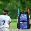 imageMATEIN Softball Bag Lightweight Baseball Backpack with Shoe Compartment Baseball Bag with Fence Hook for TBall Bat ampamp Equipment Softball Gifts Catchers Backpack for Women Fit Batting Glove HelmetGalaxy Blue