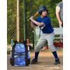 imageMATEIN Softball Bag Lightweight Baseball Backpack with Shoe Compartment Baseball Bag with Fence Hook for TBall Bat ampamp Equipment Softball Gifts Catchers Backpack for Women Fit Batting Glove HelmetGalaxy Blue  Large
