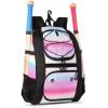 imageMATEIN Softball Bag Lightweight Baseball Backpack with Shoe Compartment Baseball Bag with Fence Hook for TBall Bat ampamp Equipment Softball Gifts Catchers Backpack for Women Fit Batting Glove HelmetPink