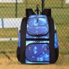 imageMATEIN Softball Bag Lightweight Baseball Backpack with Shoe Compartment Baseball Bag with Fence Hook for TBall Bat ampamp Equipment Softball Gifts Catchers Backpack for Women Fit Batting Glove HelmetGalaxy Blue  Large
