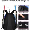imageMATEIN Softball Bag Lightweight Baseball Backpack with Shoe Compartment Baseball Bag with Fence Hook for TBall Bat ampamp Equipment Softball Gifts Catchers Backpack for Women Fit Batting Glove HelmetGalaxy Blue  Large