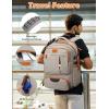 imageMATEIN Canvas Backpack for Men with Shoe Compartment Large TSA Friendly Travel Backpack for 173 inch Laptop Vintage Computer Daypack with USB Port AntiTheft RFID Pocket Waterproof Wet Bag