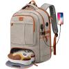 imageMATEIN Canvas Backpack for Men with Shoe Compartment Large TSA Friendly Travel Backpack for 173 inch Laptop Vintage Computer Daypack with USB Port AntiTheft RFID Pocket Waterproof Wet Bag