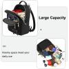 imageMATEIN Mini Backpack Purse for Women Fashion Small Purse Backpack with USB Charging Port Waterproof Casual Daily Cute Shoulder Bag Ladies Handbags for Travel Work College 2pcs Sets BlackBeigeBlack