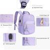 imageMATEIN Mini Backpack Purse for Women Fashion Small Purse Backpack with USB Charging Port Waterproof Casual Daily Cute Shoulder Bag Ladies Handbags for Travel Work College 2pcs Sets BlackBeigePurple