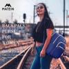 imageMATEIN Mini Backpack Purse for Women Fashion Small Purse Backpack with USB Charging Port Waterproof Casual Daily Cute Shoulder Bag Ladies Handbags for Travel Work College 2pcs Sets BlackBeigeBlue