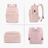 imageMATEIN Mini Backpack Purse for Women Fashion Small Purse Backpack with USB Charging Port Waterproof Casual Daily Cute Shoulder Bag Ladies Handbags for Travel Work College 2pcs Sets BlackBeigePink