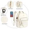 imageMATEIN Mini Backpack Purse for Women Fashion Small Purse Backpack with USB Charging Port Waterproof Casual Daily Cute Shoulder Bag Ladies Handbags for Travel Work College 2pcs Sets BlackBeigeBeige