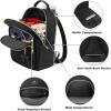 imageMATEIN Mini Backpack Purse for Women Fashion Small Purse Backpack with USB Charging Port Waterproof Casual Daily Cute Shoulder Bag Ladies Handbags for Travel Work College 2pcs Sets BlackBeigeBlack